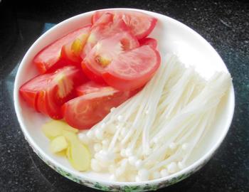 春菜番茄金针素汤-清热消食，开胃益气的做法图解3