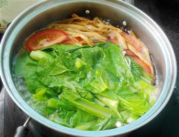 春菜番茄金针素汤-清热消食，开胃益气的做法图解6