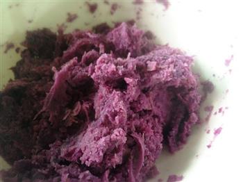 椰蓉南瓜紫薯糯米糍的做法步骤1