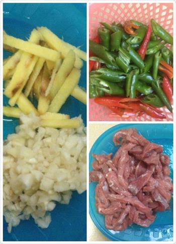 小尖椒炒牛肉的做法步骤2