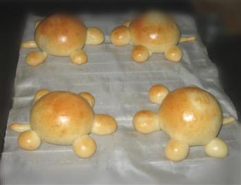 给宝宝惊喜的儿童节礼物-可爱的小乌龟面包的做法图解5