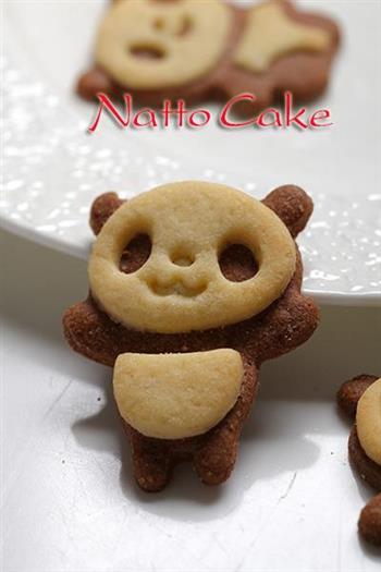 萌货熊猫饼干-送小朋友的六一礼物的做法步骤2
