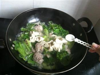 生菜豆腐肉丸汤的做法步骤6