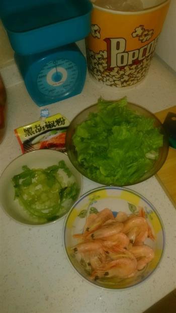 北极虾生菜海鲜粥的做法步骤2