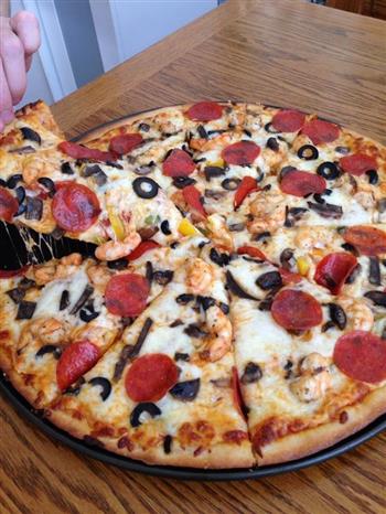 超美味的美式披萨的做法图解15