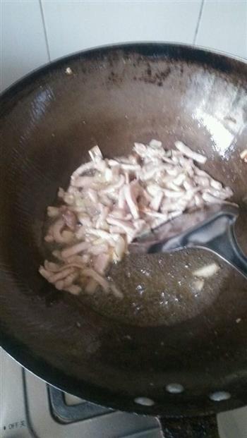 豆角肉蛋炒面的做法步骤3