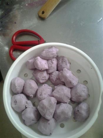 紫薯芝麻饼的做法步骤1