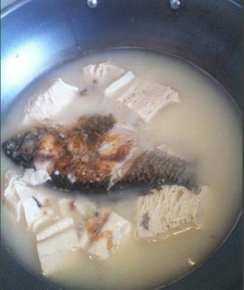 豆腐鲫鱼汤-咸鲜可口汤的做法步骤3