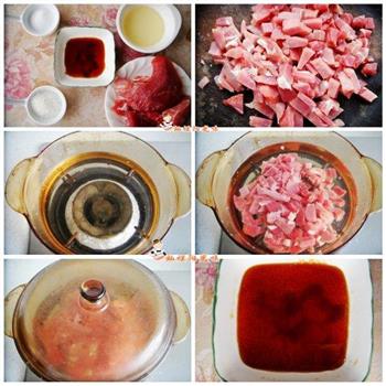 蔓越莓土司+千喜果酱+猪肉松的做法步骤4