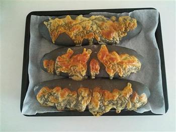 竹炭火腿起司面包的做法步骤15