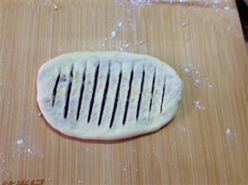 无油无糖紫薯花卷面包的做法图解6