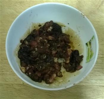 香干韭菜苔炒肉末的做法图解3
