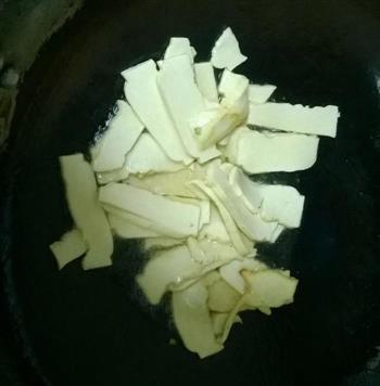 香干韭菜苔炒肉末的做法图解5