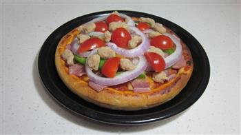 自制披萨，原料可以任你喜好选择的做法步骤5