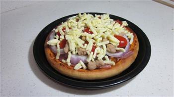 自制披萨，原料可以任你喜好选择的做法步骤6