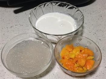 芒果牛奶西米露的做法步骤2