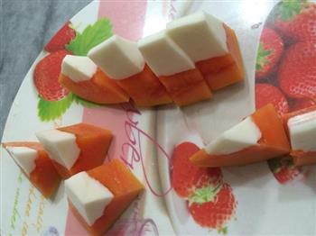 消暑美容佳品—木瓜椰奶冻的做法步骤10
