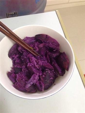 紫薯南瓜冰皮月饼的做法图解2