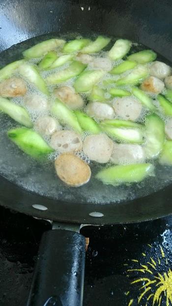丝瓜豆腐肉丸汤的做法步骤6