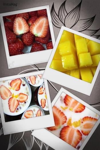 草莓芒果椰奶西米露的做法步骤1