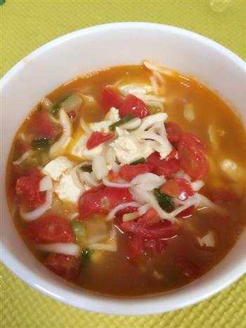 西红柿豆腐汤的做法图解10
