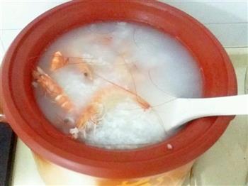 砂锅鲜虾粥的做法图解3