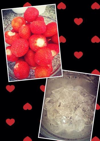 夏日冰饮草莓酸奶昔的做法步骤1