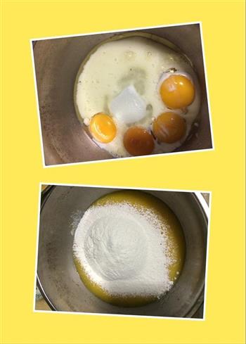 葱香肉松蛋糕卷的做法步骤2