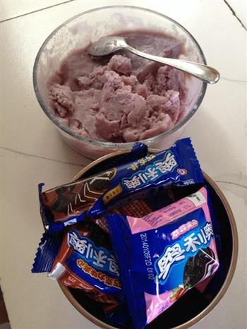 紫薯奶香冰激凌球的做法步骤1