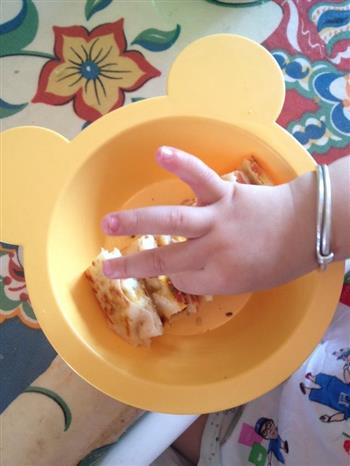 宝宝早餐 鸡蛋火腿蔬菜饼的做法步骤4