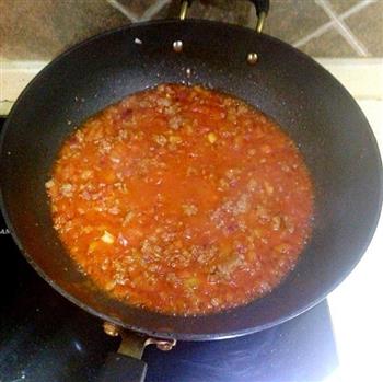 番茄蘑菇肉酱意面的做法步骤7