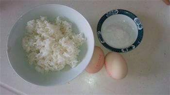 多种口味的米饭煎蛋饼的做法图解1