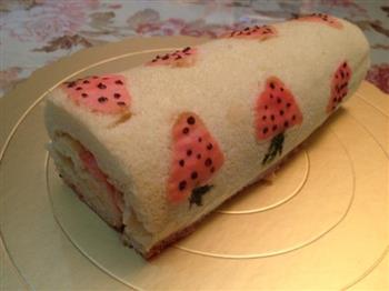可爱草莓蛋糕卷的做法步骤1