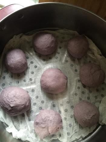 紫薯馒头的做法图解5