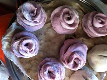 紫薯玫瑰馒头的做法图解10