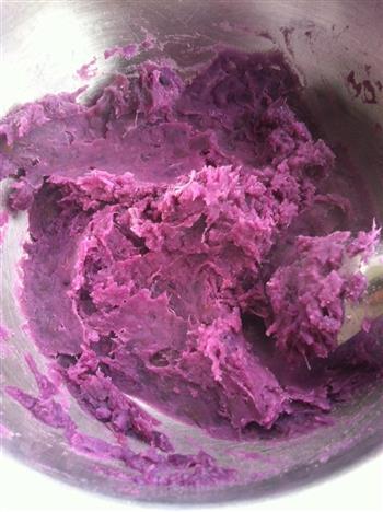 紫薯玫瑰馒头的做法图解7