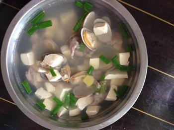 花蛤豆腐汤的做法步骤5