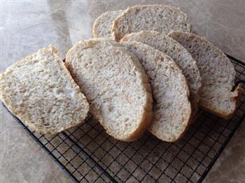 全麦法式乡村面包-无油无糖面包机版的做法图解3