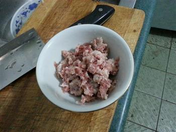 超好吃的下饭菜-烂肉泡豇豆炒空心菜杆的做法步骤4