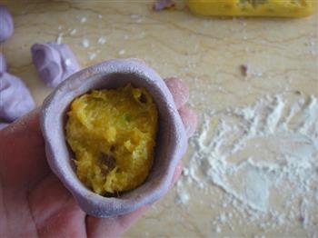 紫薯椰蓉南瓜饼的做法步骤14