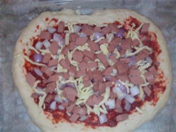 玉米火腿披萨的做法步骤8