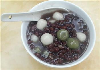 椰香&抹茶小丸子红豆汤的做法步骤5