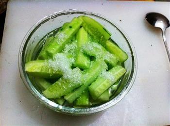 夏日超简易自制凉品-冰镇糖醋黄瓜的做法步骤5