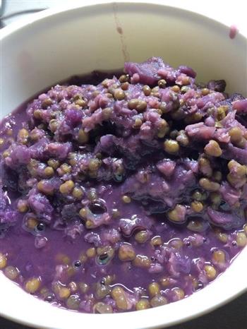 绿豆紫薯粥的做法图解3