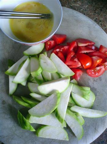 夏季好汤水-番茄丝瓜鸡蛋汤的做法步骤2