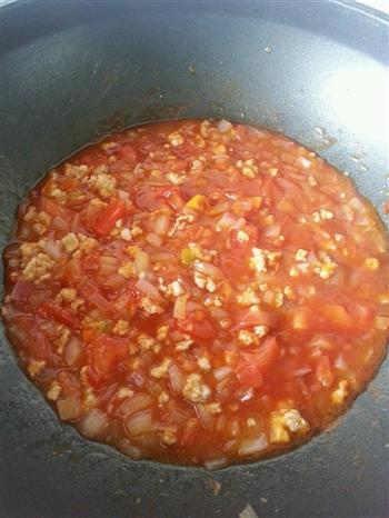 番茄肉末意大利面的做法步骤7