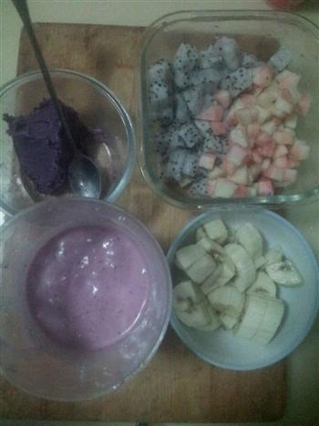 紫薯酸奶水果色拉的做法步骤4