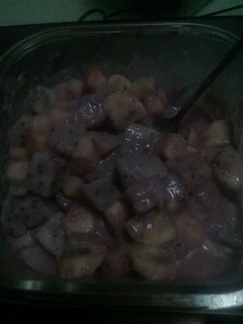 紫薯酸奶水果色拉的做法步骤5
