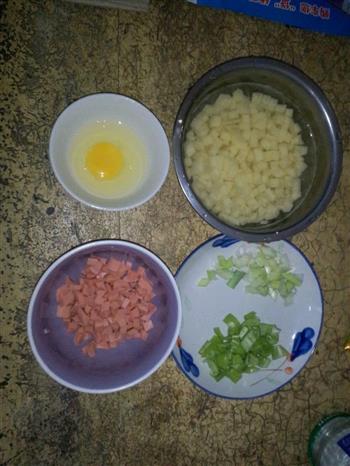 咖喱土豆炒饭的做法步骤1