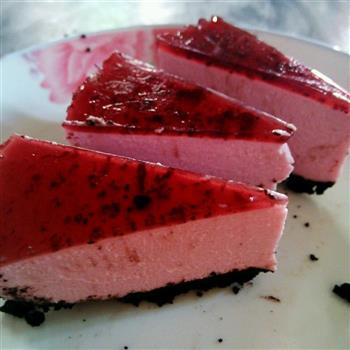 免烤蓝莓紫薯冻芝士蛋糕的做法步骤10